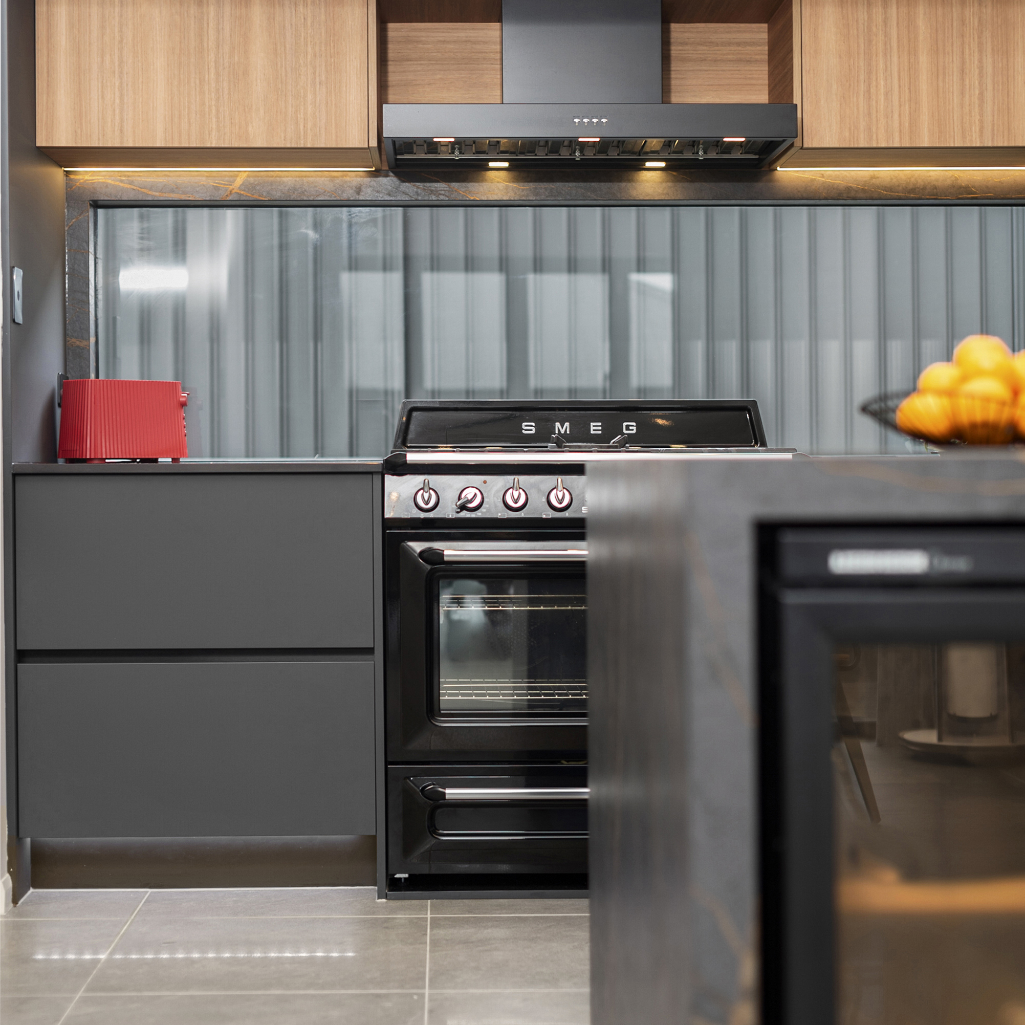 modern, sleek kitchen